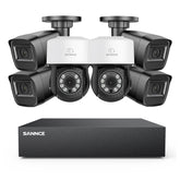 5MP 8 Channel PT Security Camera System - Hybrid 5-in-1 DVR, Pan & Tilt CCTV Camera, 100 ft Night Vision, Motion Detection, Outdoor, Waterproof